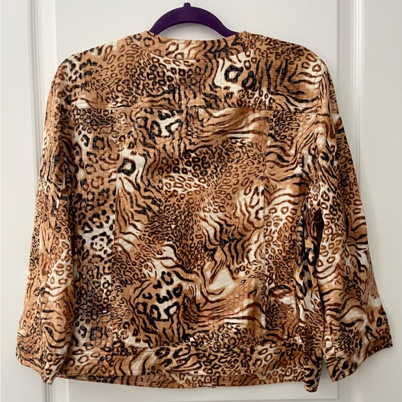 Ruby Rd  Brown/Tan Jacket.   Size 14 - Picture 2 of 7